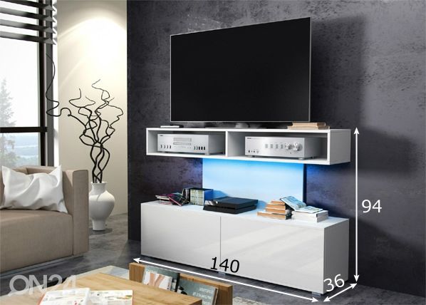 TV-taso 140 cm mitat