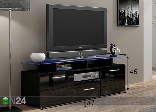TV-taso 147 cm mitat