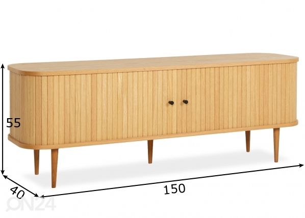 TV-taso 150 cm mitat