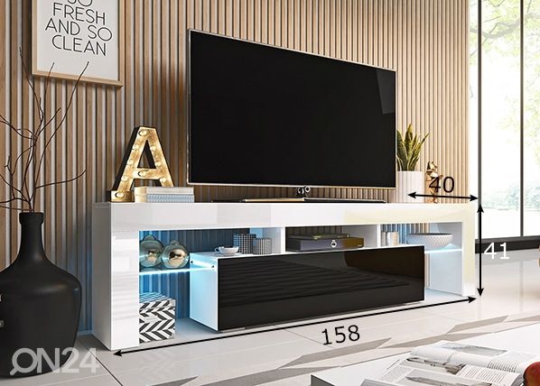 TV-taso 158 cm mitat