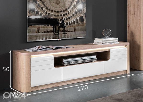 TV-taso 170 cm mitat