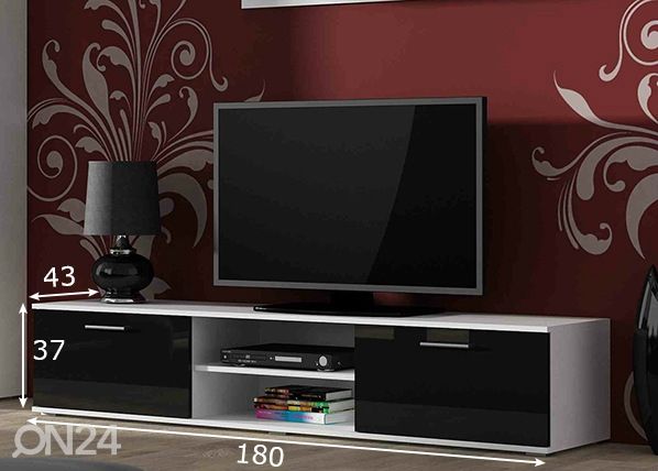 Tv-taso 180 cm mitat