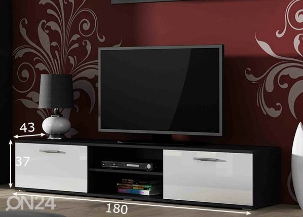 Tv-taso 180 cm mitat