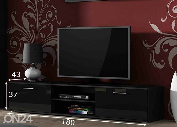Tv-taso 180 cm mitat