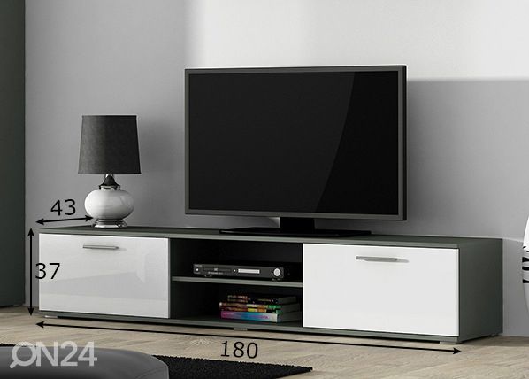 Tv-taso 180 cm mitat