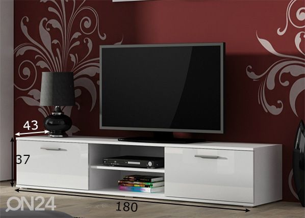 Tv-taso 180 cm mitat