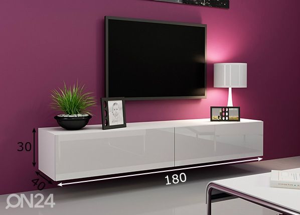 Tv-taso 180 cm mitat