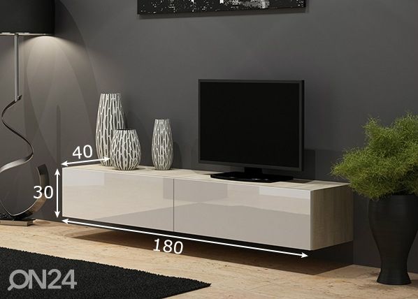 TV-taso 180 cm mitat
