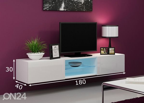 TV-taso 180 cm mitat