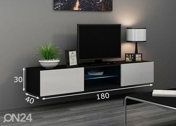 TV-taso 180 cm mitat
