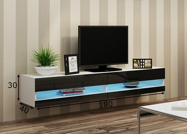 Tv-taso 180 cm mitat