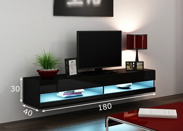 Tv-taso 180 cm mitat