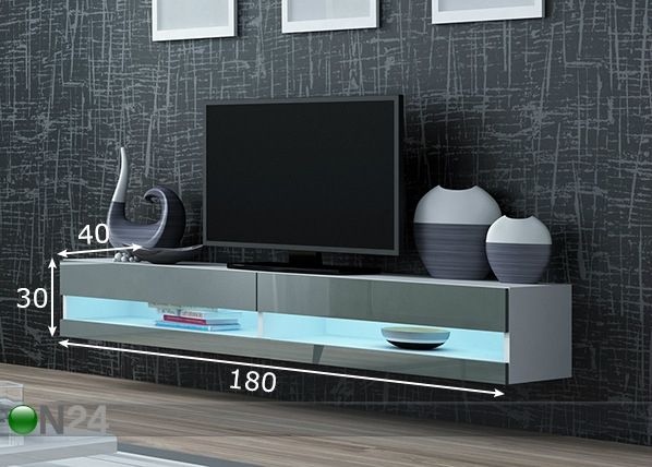 Tv-taso 180 cm mitat