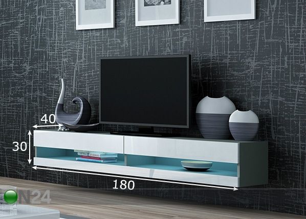 Tv-taso 180 cm mitat