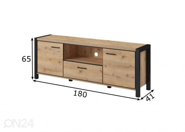 TV-taso 180 cm mitat