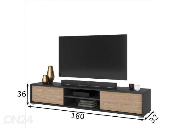 TV-taso 180 cm mitat
