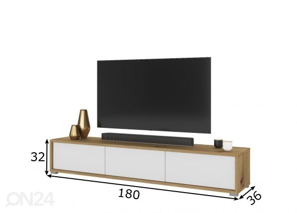 TV-taso 180 cm mitat
