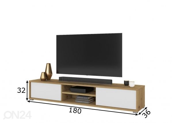 TV-taso 180 cm mitat
