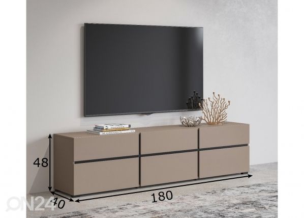 TV-taso 180 cm mitat