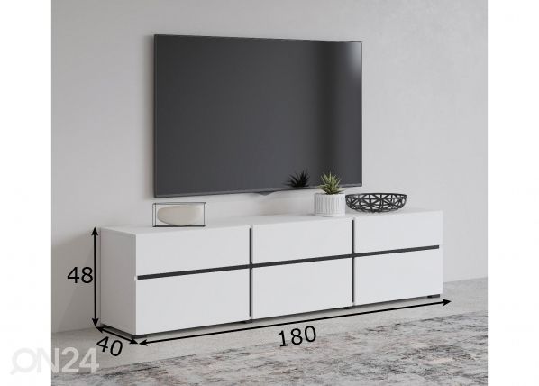 TV-taso 180 cm mitat