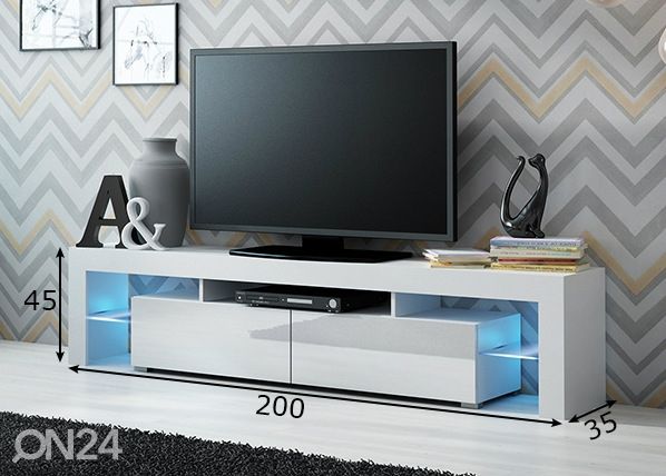 TV-taso 200 cm mitat