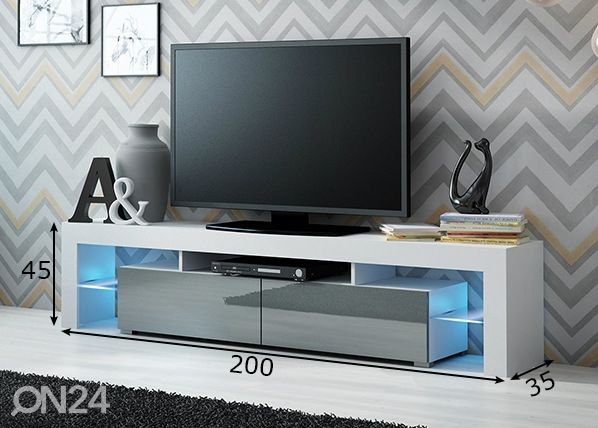 TV-taso 200 cm mitat