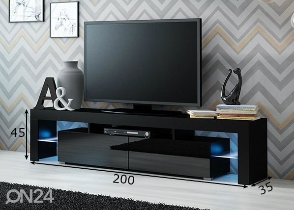 TV-taso 200 cm mitat