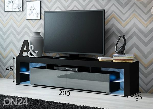 TV-taso 200 cm mitat