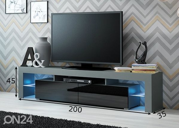 TV-taso 200 cm mitat