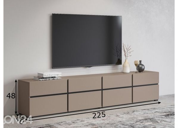 TV-taso 225 cm mitat