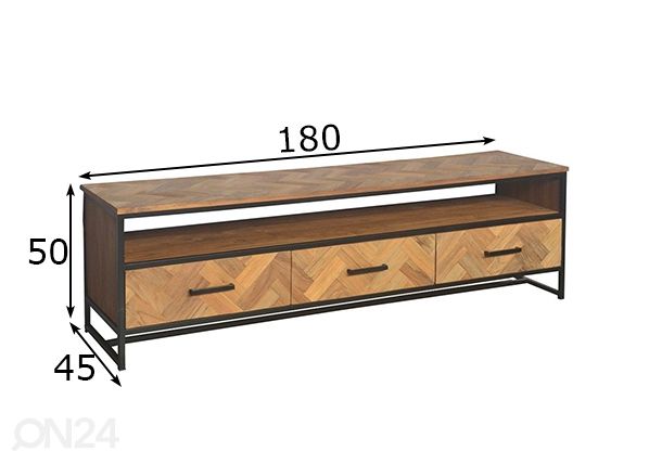 TV-taso Accent 180 cm mitat