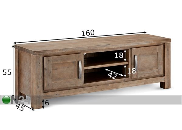 TV-taso ALASKA mitat