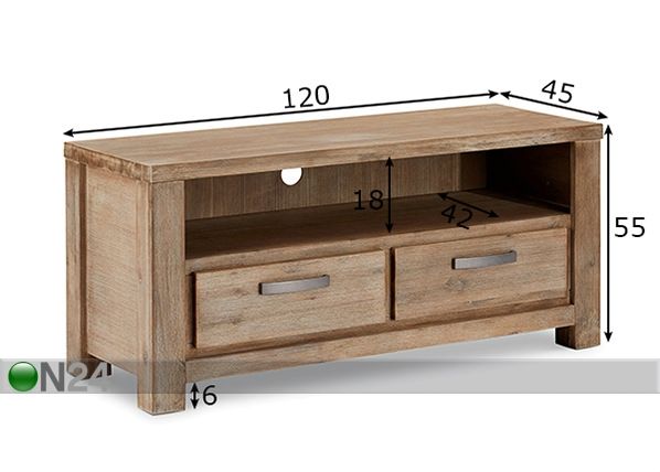 TV-taso ALASKA mitat