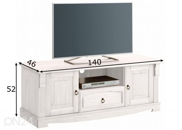 TV-taso Anna 140 cm mitat