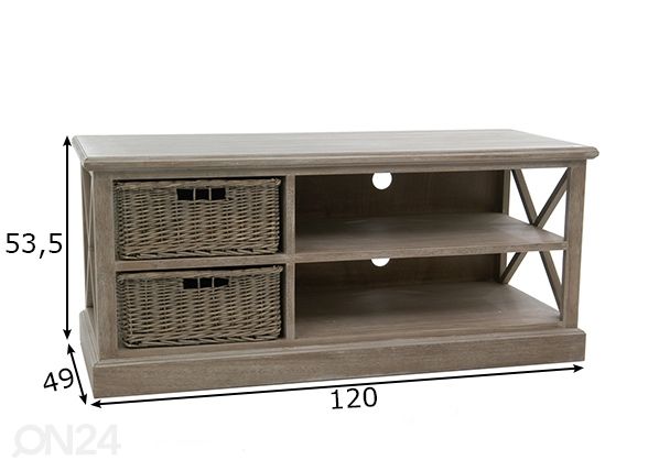 TV-taso Basket mitat