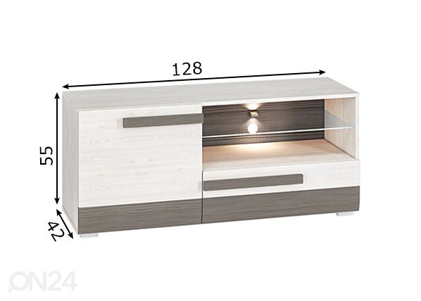 TV-taso Bianca mitat