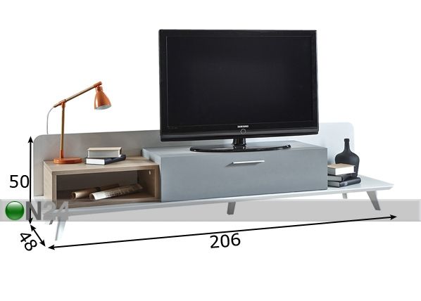 TV-taso BLOCK mitat
