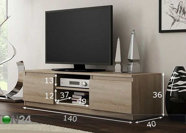 TV-taso Brooklyn 140 cm mitat