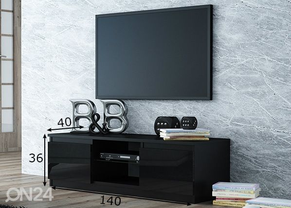 TV-taso Brooklyn Lack 140 cm mitat