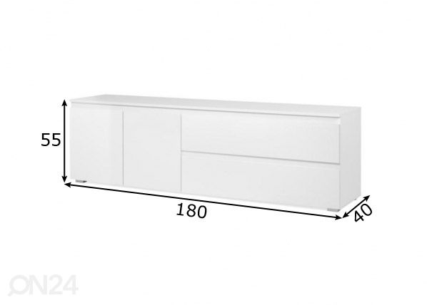 TV-taso Capetown 180 cm mitat