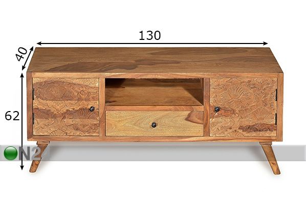 TV-taso Carved mitat