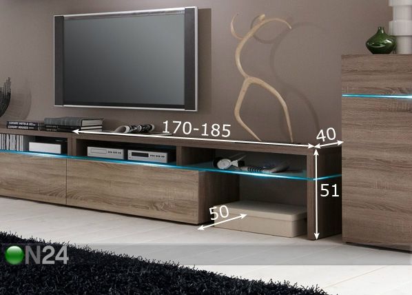 TV-taso COLOUR ART mitat