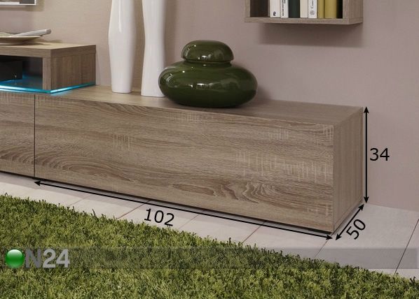 TV-taso COLOUR ART mitat