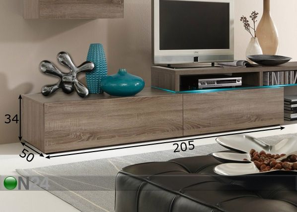 TV-taso COLOUR ART mitat