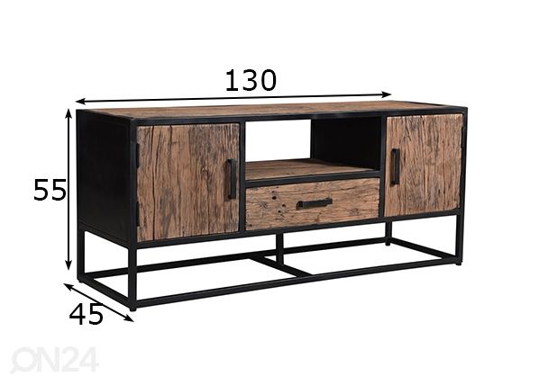 TV-taso Dakota 130 cm mitat