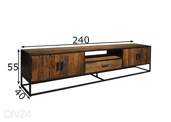 TV-taso Dakota 240 cm mitat