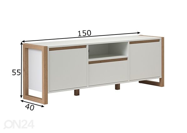 TV-taso Dakota mitat