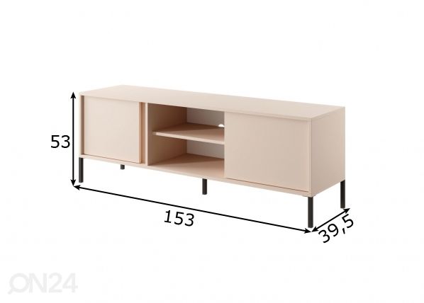 TV-taso Dast G 153 cm mitat