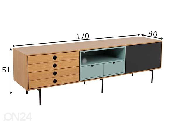TV-taso Emerald mitat