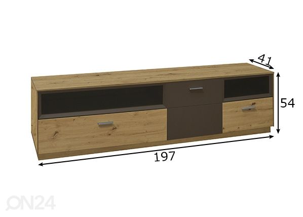 TV-taso Frame mitat